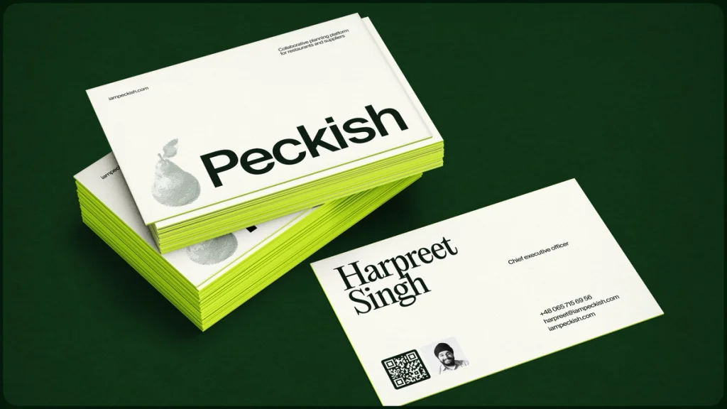 peckish project shot, business cards-1